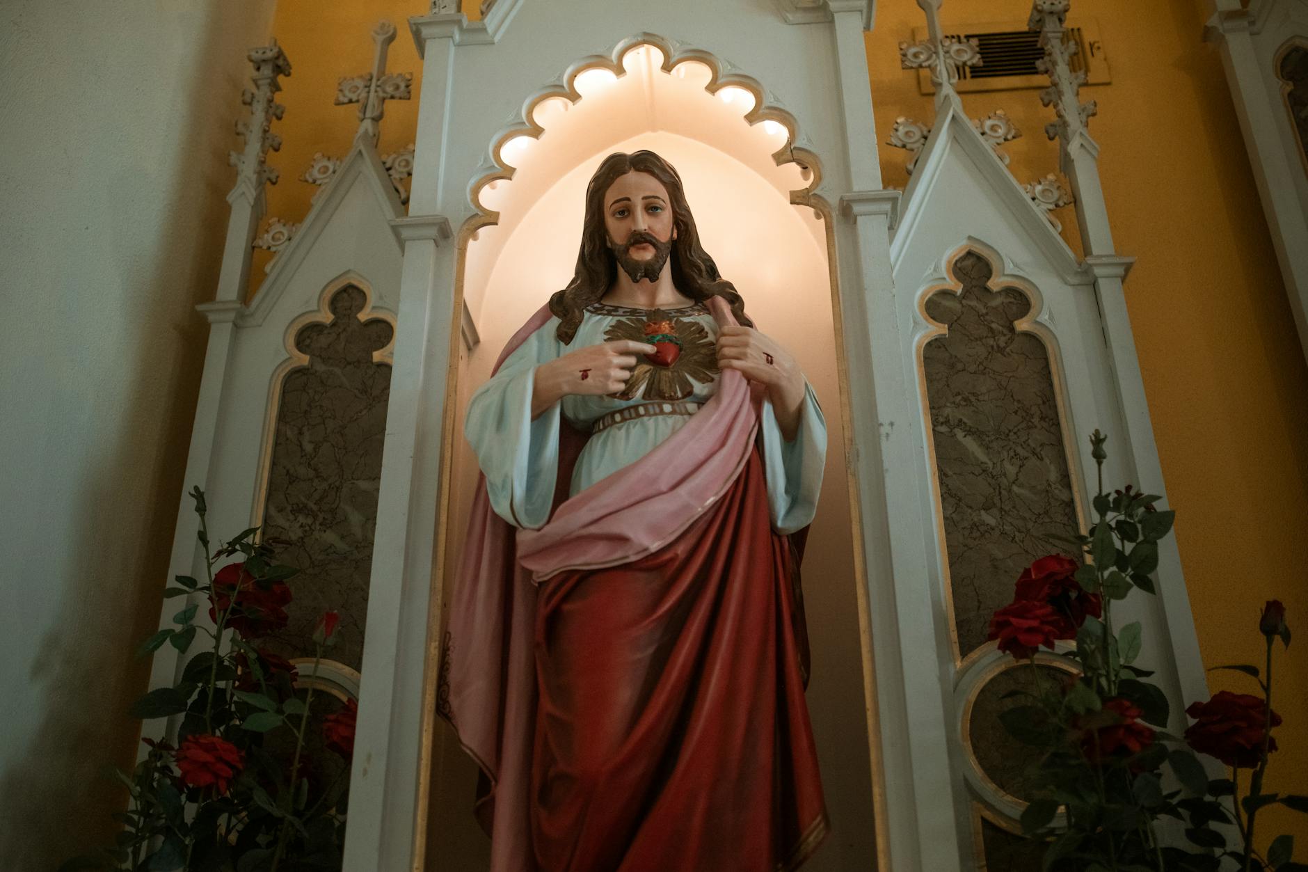 Jesus statue fake